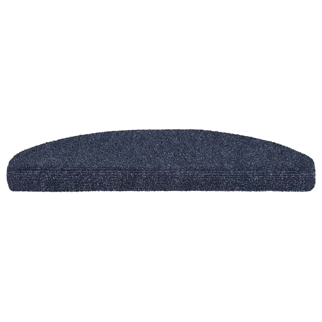 Tappetini per scale autoadesivi 15 pz 65x21x4 cm blu semicircolari grandi - homemem39