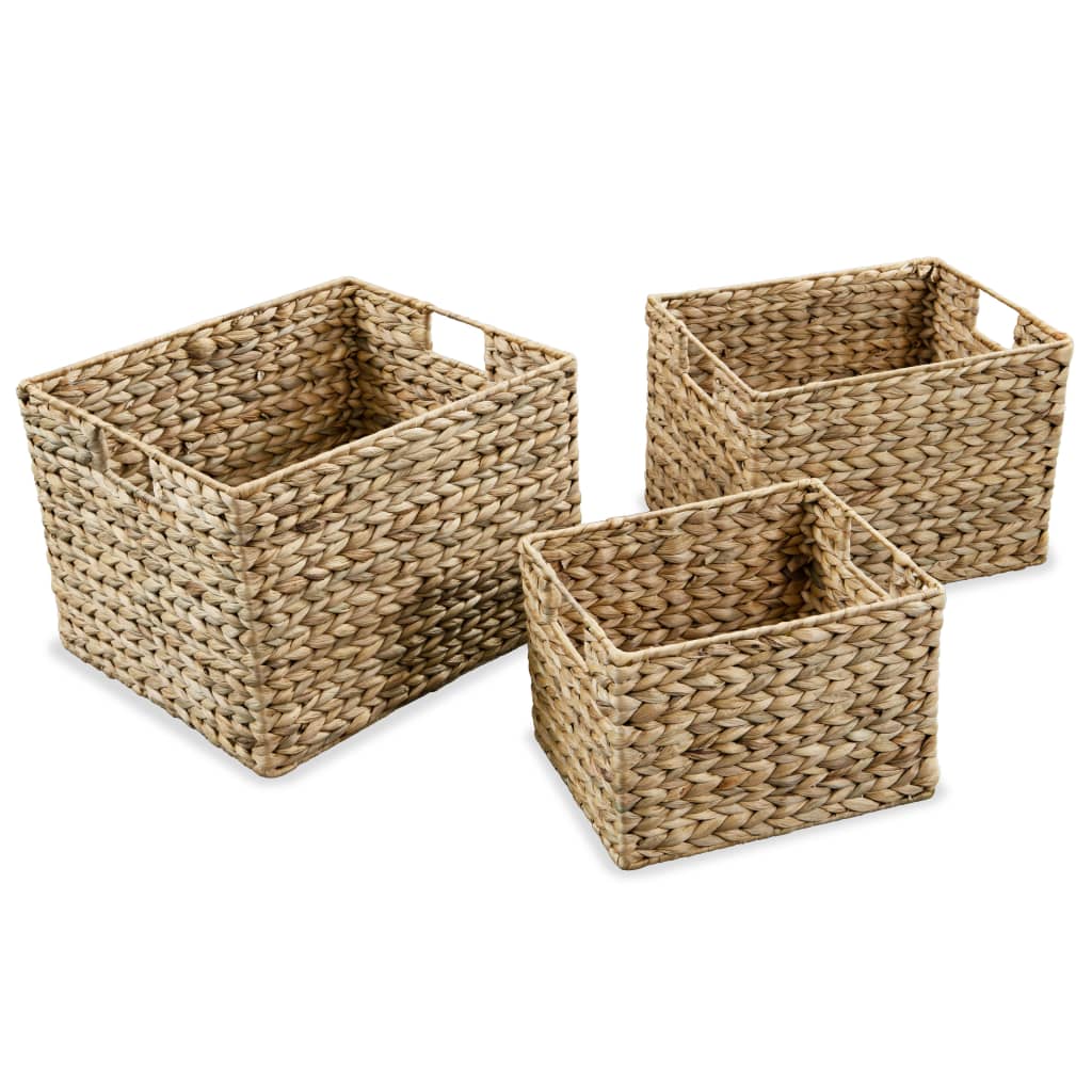 Set di Cesti Portaoggetti 3 pz in Giacinto d'Acqua - homemem39