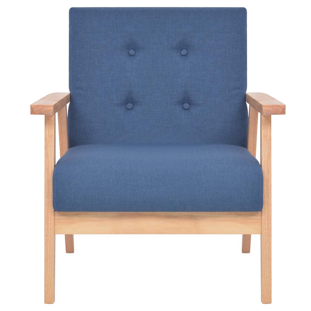 Set di Divani 2 pz in Tessuto Blu | homemem39