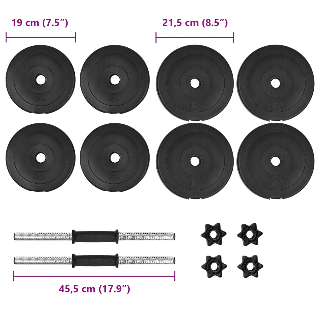 Set di Manubri 14 pz 20 kg | homemem39