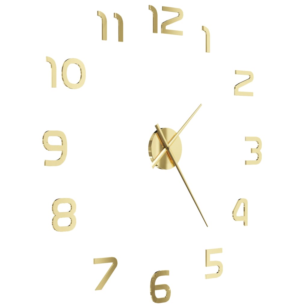 Orologio da Parete 3D in Stile Moderno 100cm XXL Oro | homemem39