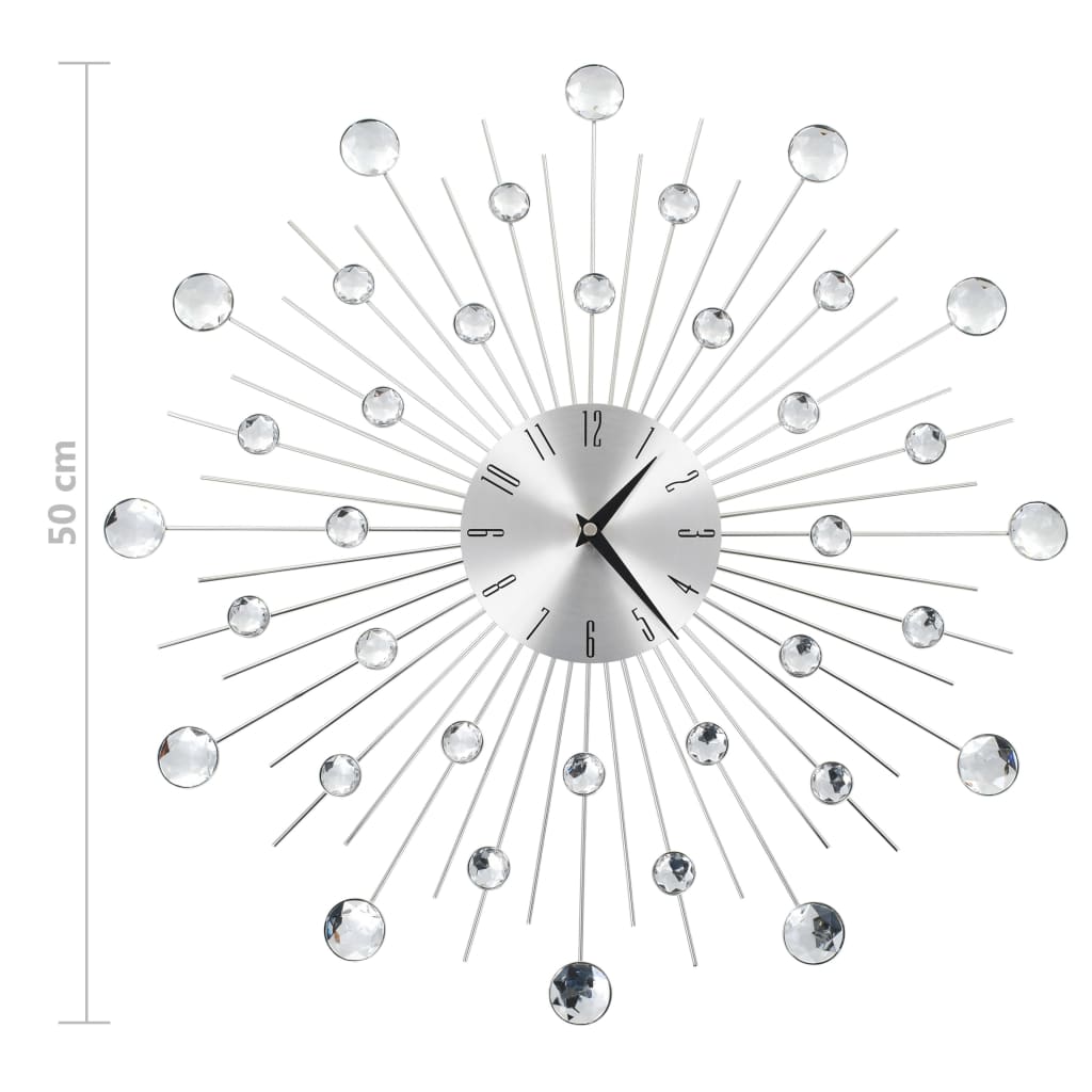 Orologio da Parete con Movimento al Quarzo Design Moderno 50 cm - homemem39