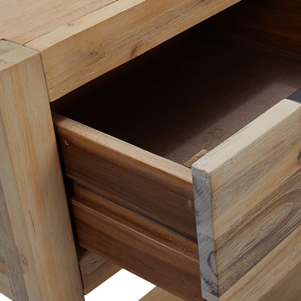 Tavolo Consolle 82x33x73 cm in Legno Massello di Acacia - homemem39
