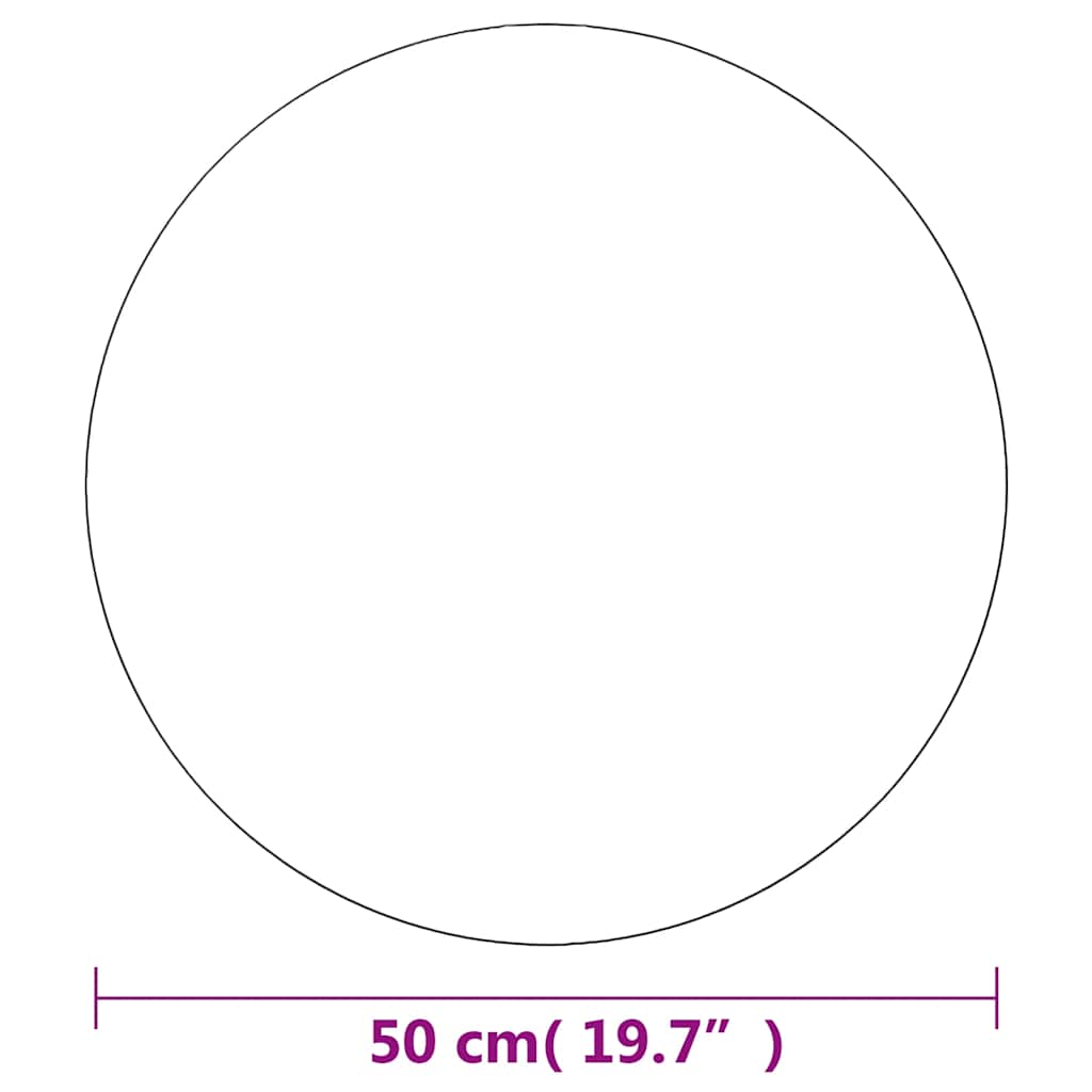 Specchio da Parete 50 cm in Vetro Circolare - homemem39