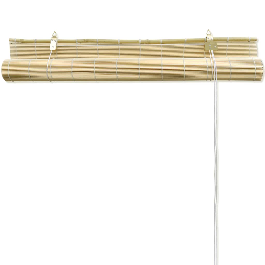 Tenda Avvolgibile in Bambù 80x220 cm Naturale