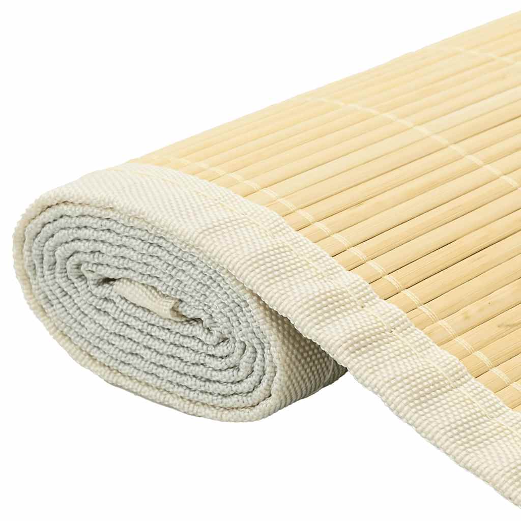 Tappeto in Bambù 100x160 cm Naturale - homemem39