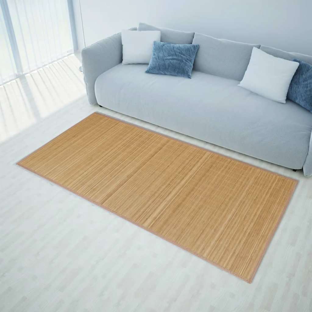 Tappeto in Bambù 100x160 cm Marrone - homemem39