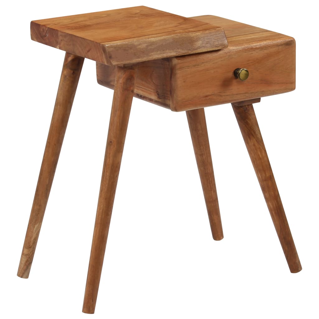 Comodino in Legno Massello d'Acacia 45x32x55cm | homemem39