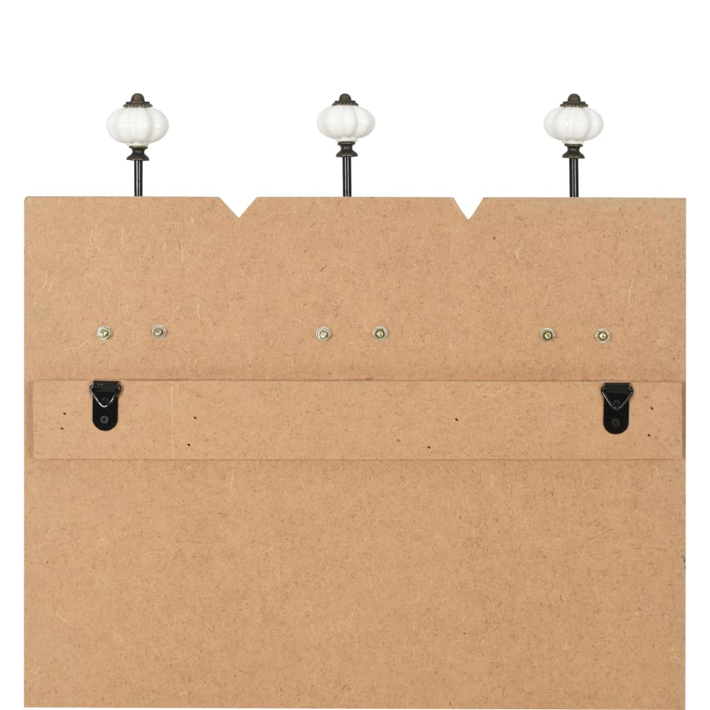 Appendiabiti da Parete con 6 Ganci THANK YOU 120x40 cm - homemem39