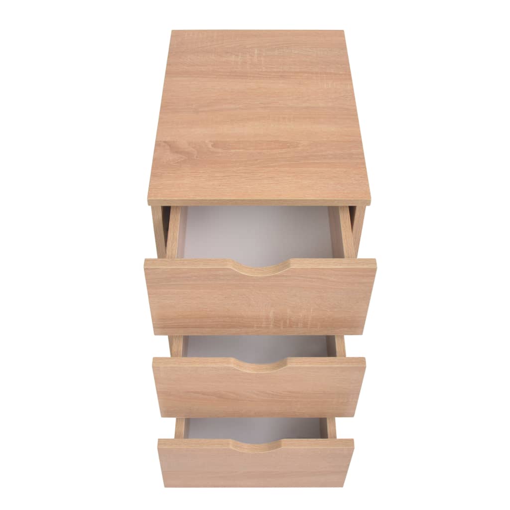 Cassettiera 33x45x60 cm Quercia - homemem39