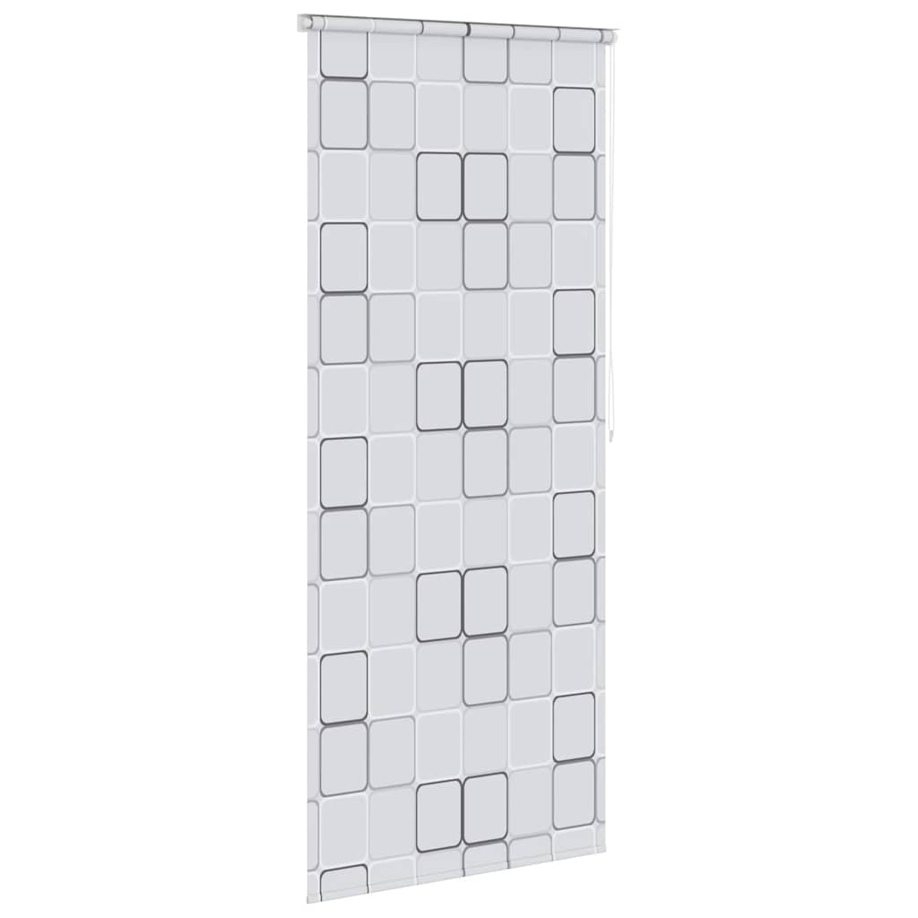 Tenda a Rullo per Doccia 80x240 cm Quadrati - homemem39