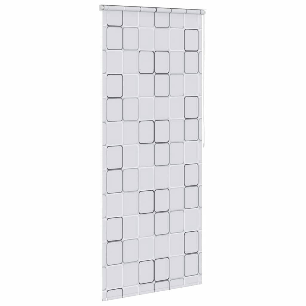 Tenda a Rullo per Doccia 100x240 cm Quadrati - homemem39
