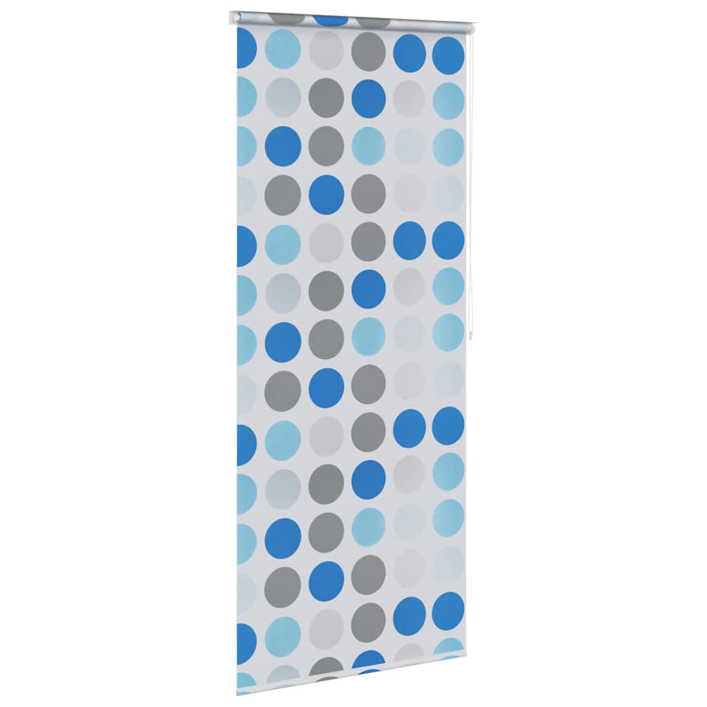 Tenda a Rullo per Doccia 80x240 cm con Motivo a Cerchi - homemem39