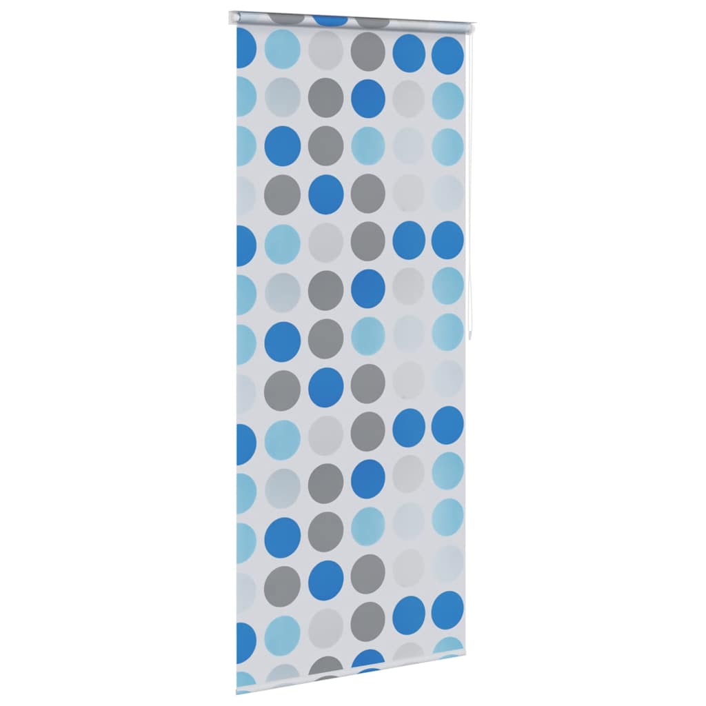 Tenda a Rullo per Doccia 120x240 cm con Motivo a Cerchi - homemem39