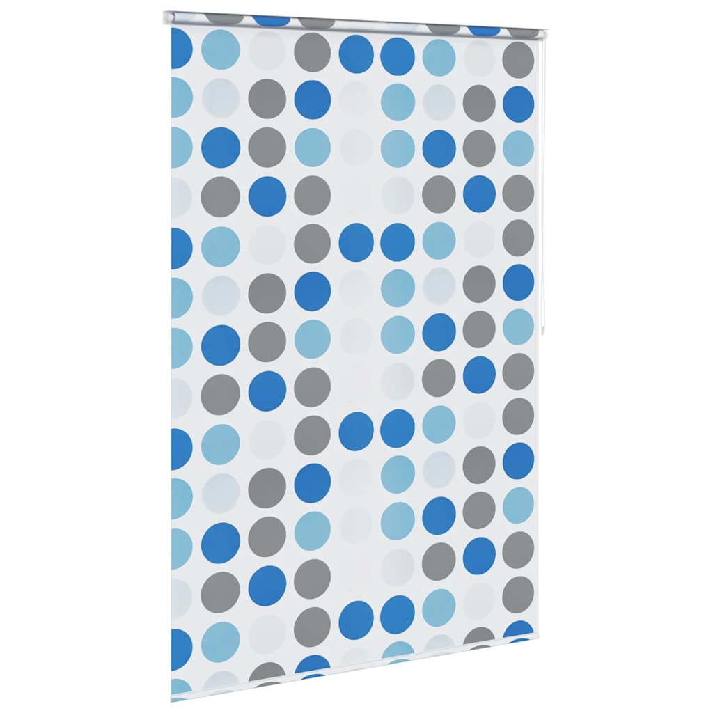 Tenda a Rullo per Doccia 160x240 cm con Motivo a Cerchi - homemem39