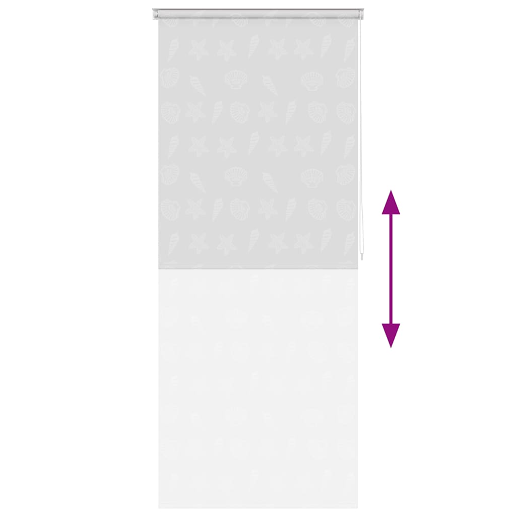 Tenda a Rullo per Doccia 80x240 cm Stella Marina - homemem39