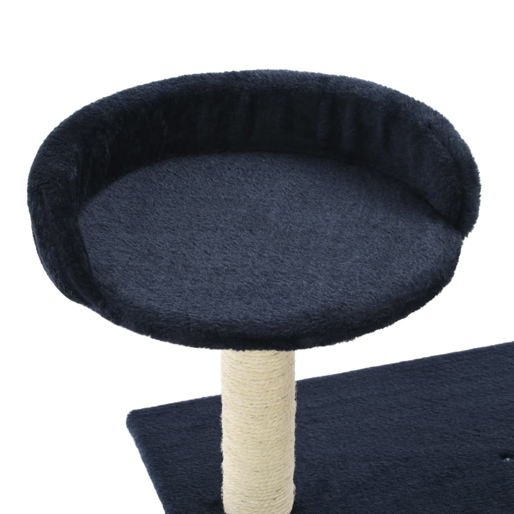 Albero per Gatti con Tiragraffi in Sisal 95 cm Blu Scuro - homemem39
