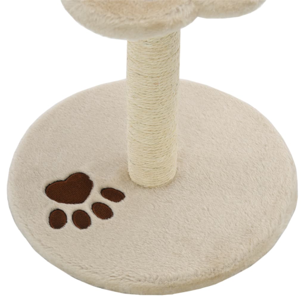 Albero per Gatti con Tiragraffi in Sisal 40 cm Beige e Marrone | homemem39