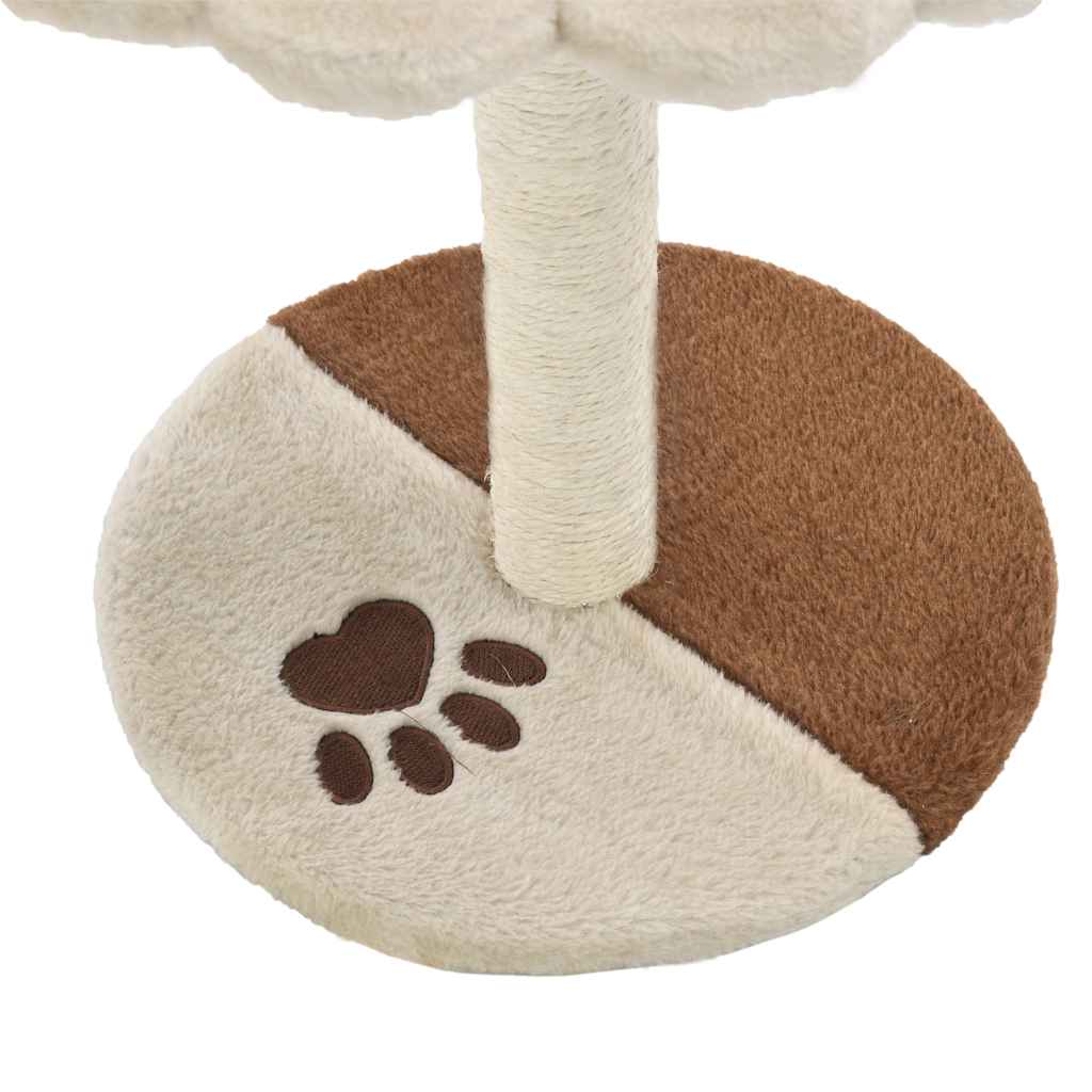 Albero per Gatti con Tiragraffi in Sisal 40 cm Beige e Marrone | homemem39