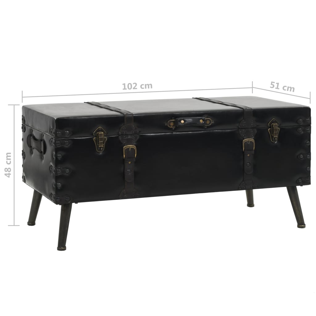 Tavolino da Salotto in MDF e Acciaio 102x51x48 cm | homemem39