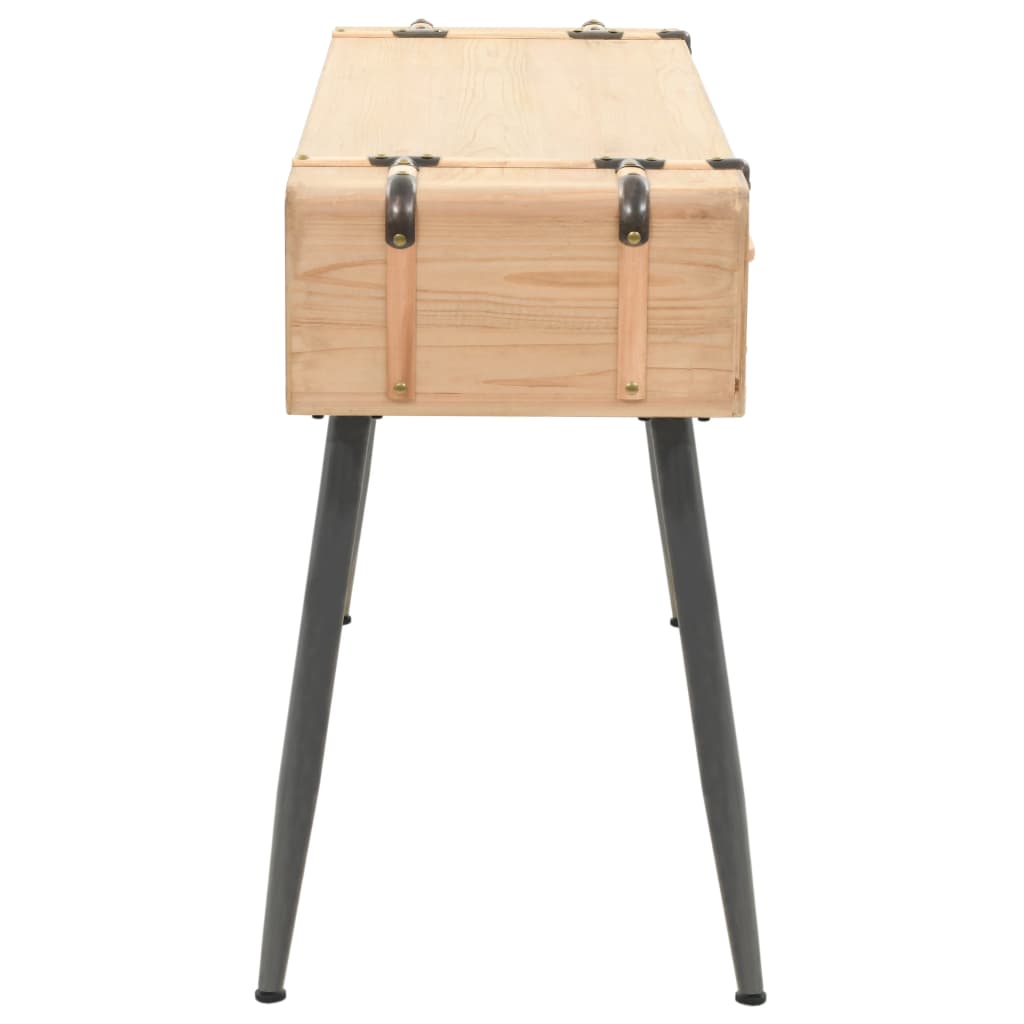 Tavolo Consolle in Legno Massello di Abete 115x40,5x76 cm