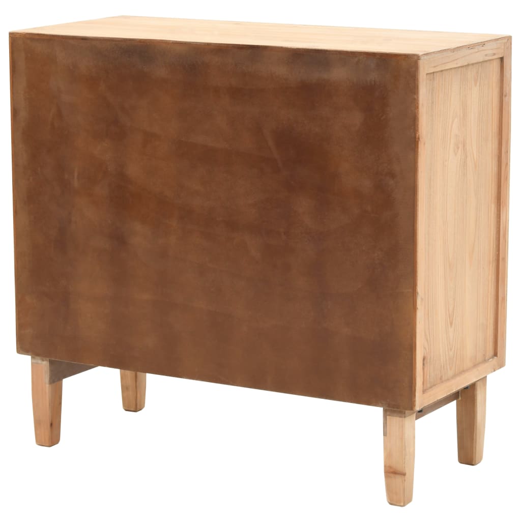 Cassettiera in Legno Massello di Abete 80x36x75 cm - homemem39