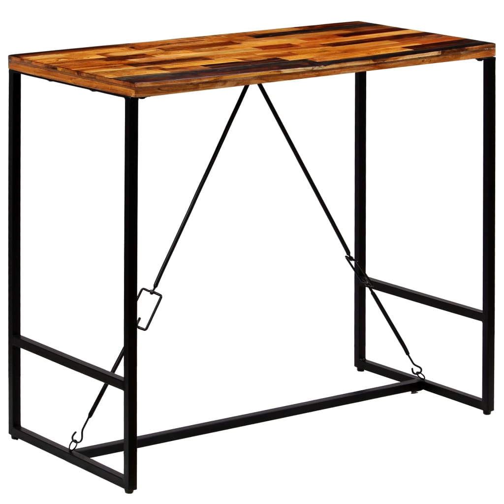 Tavolino da Bar in Legno Massello di Recupero 120x60x106cm | homemem39