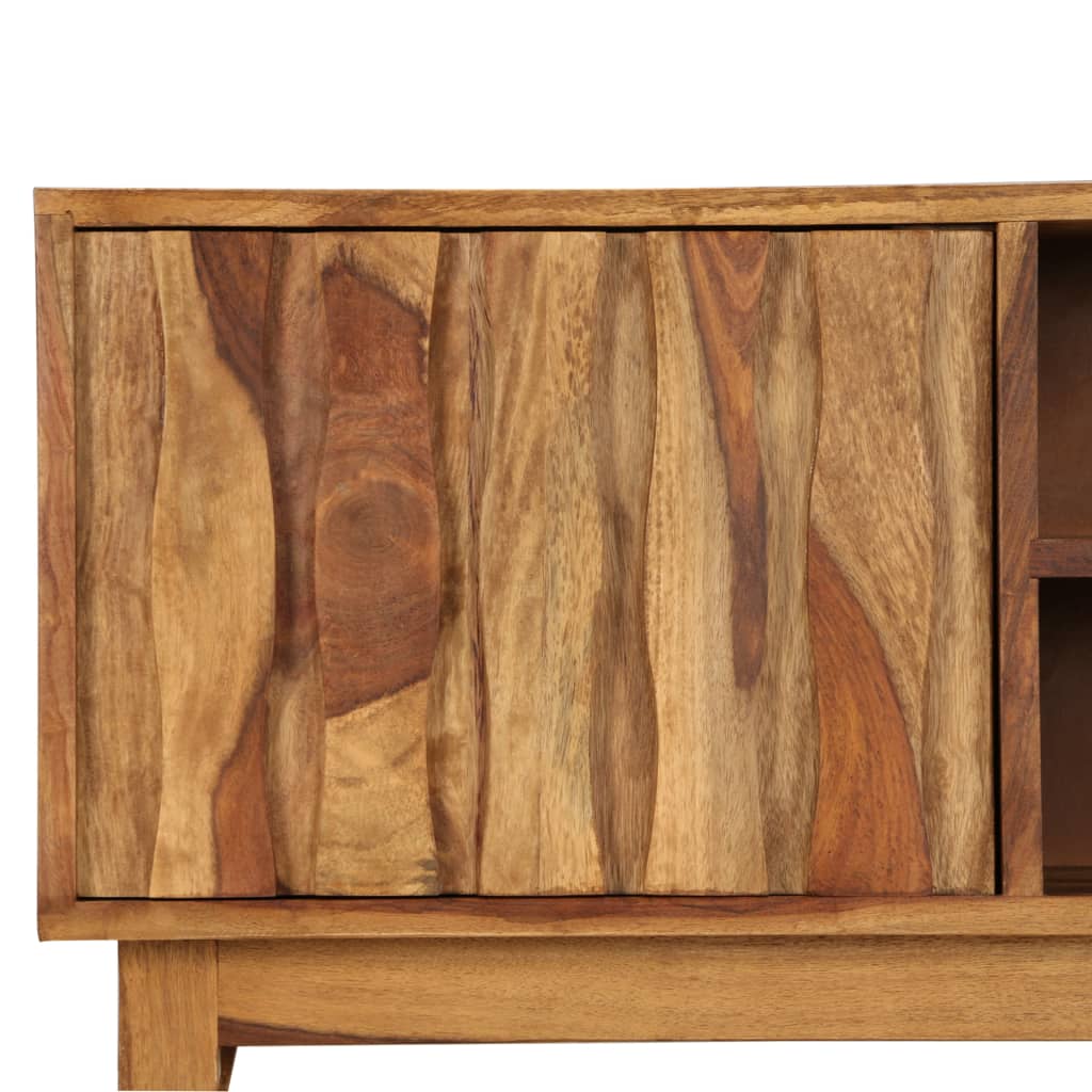 Mobile Porta TV in Legno Massello di Acacia 118x30x40 cm - homemem39