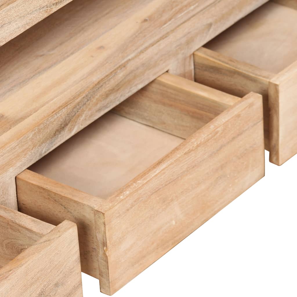 Mobile Porta TV in Legno di Acacia 90x30x55 cm Marrone Chiaro - homemem39