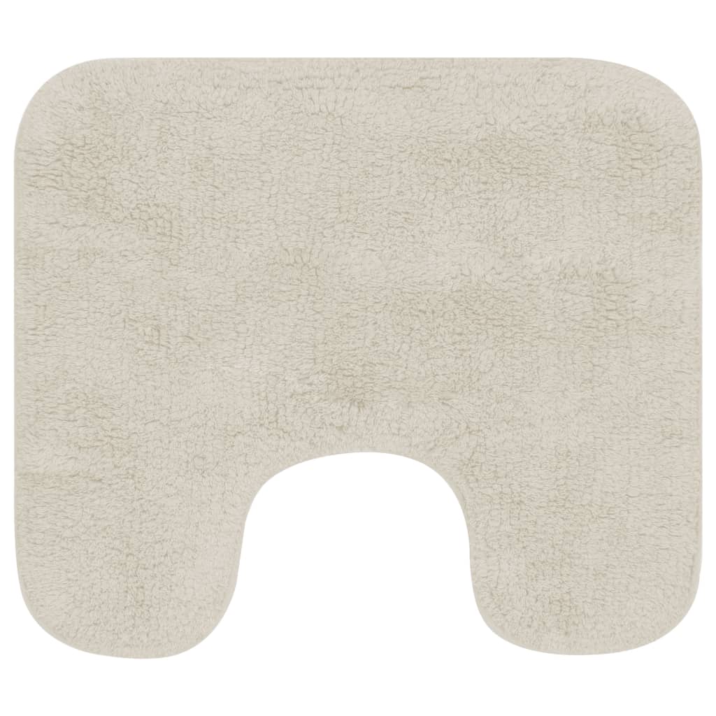 Set Tappetini per Bagno 2 pz in Tessuto Bianco - homemem39
