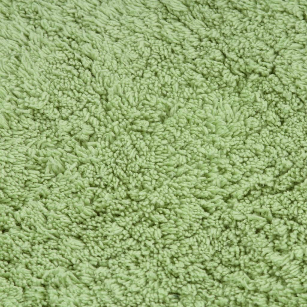 Set Tappetini per Bagno 2 pz in Tessuto Verde - homemem39
