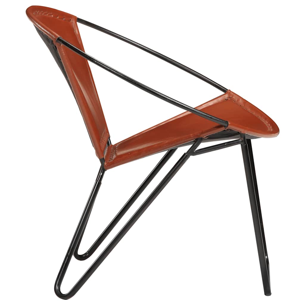 Sedia Marrone in Vera Pelle - homemem39
