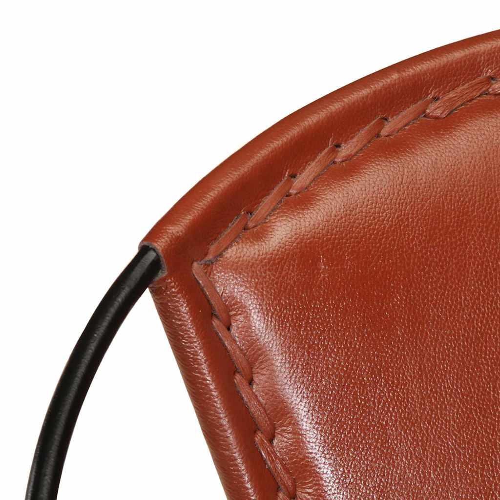 Sedia Marrone in Vera Pelle - homemem39
