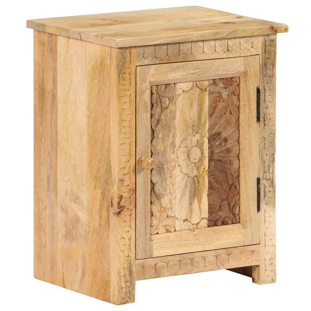Comodino in Legno Massello di Mango 40x30x50 cm | homemem39