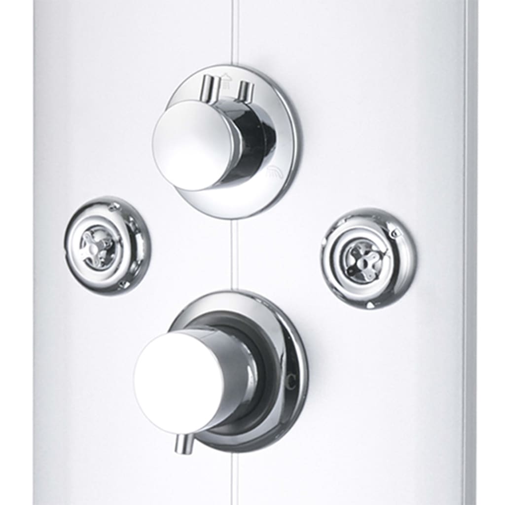 Pannello Doccia 25x43x120 cm Argento - homemem39