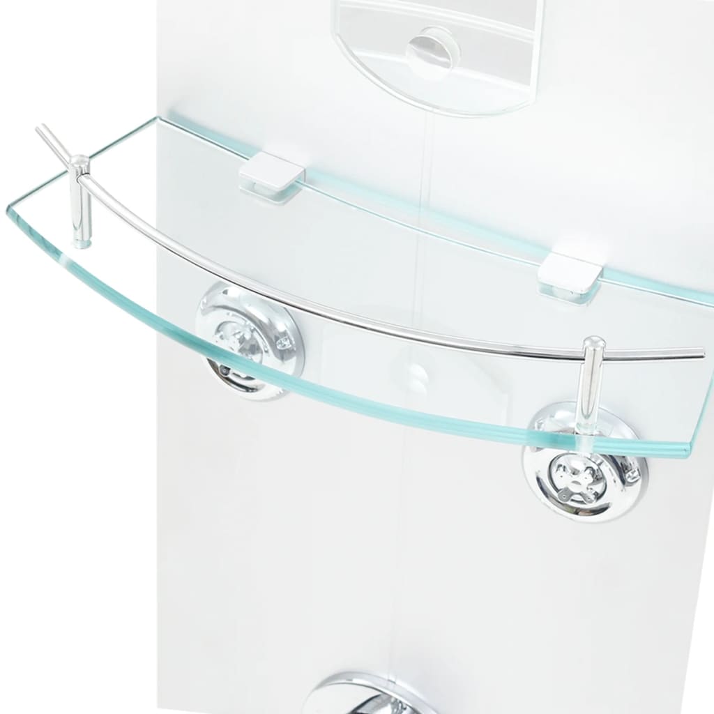 Pannello Doccia 25x43x120 cm Argento - homemem39