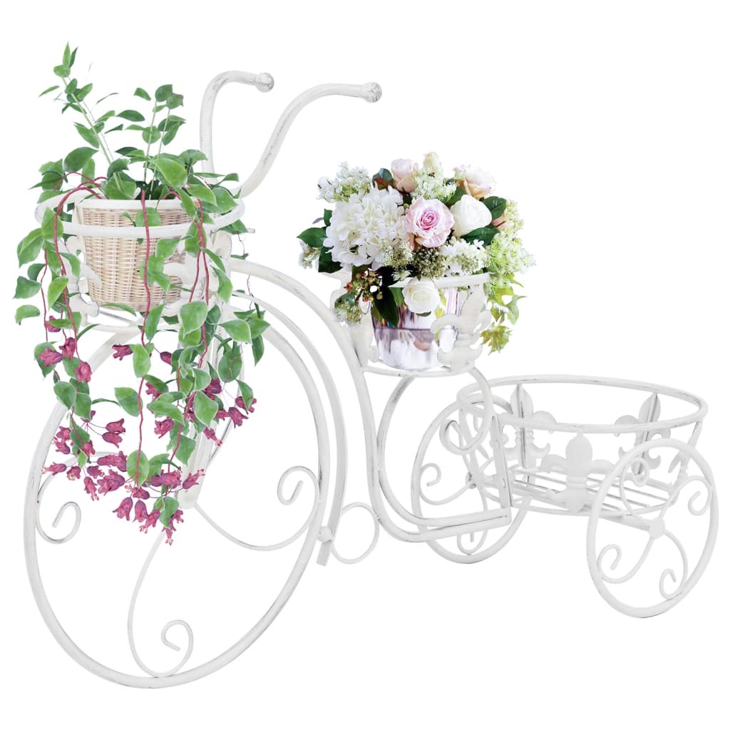 Piedistallo per Piante a Forma di Bici in Stile Vintage Metallo - homemem39