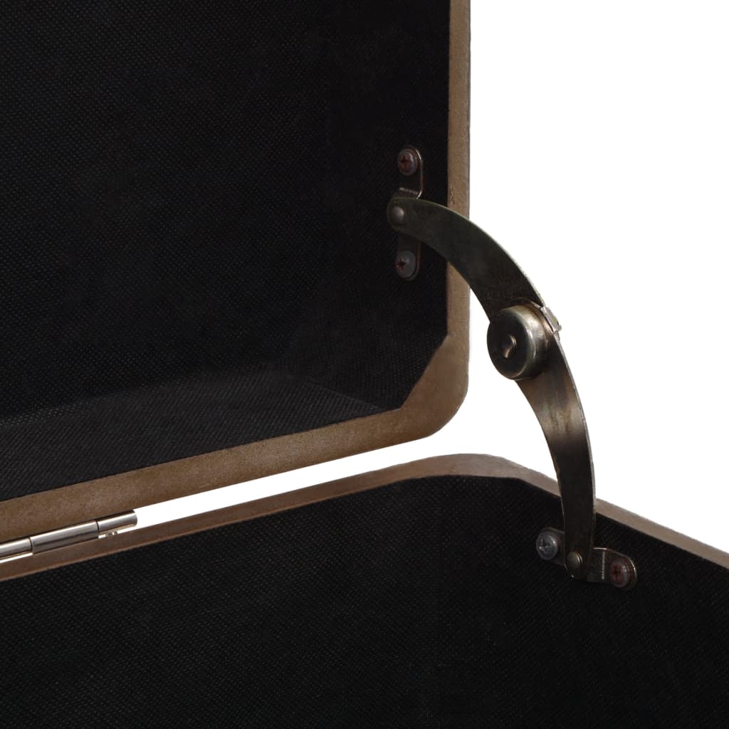 Baule Portaoggetti in Massello di Abete 91x52x40cm Marrone | homemem39