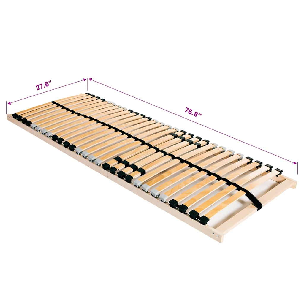 Rete a Doghe 7 Zone senza Materasso con 28 Doghe 70x200 cm
