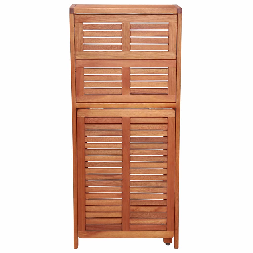 Set da Bistrot 3 pz Pieghevole in Legno Massello di Acacia