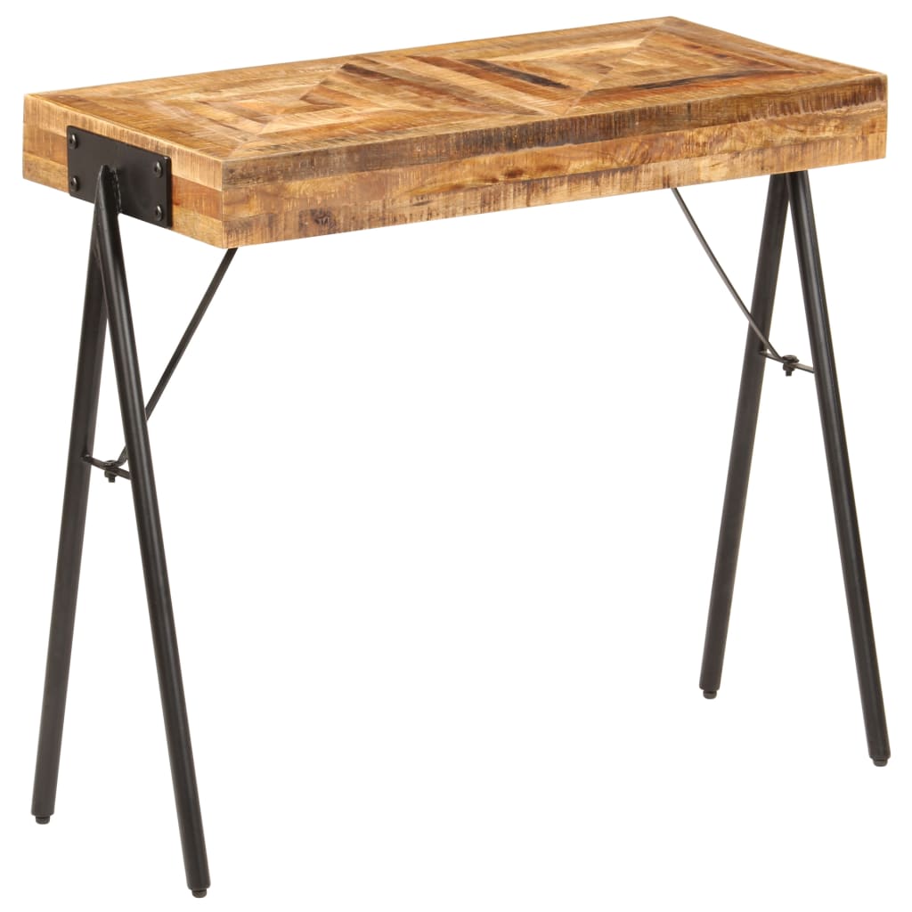 Tavolo Consolle in Legno Massello di Mango 80x40x75 cm - homemem39