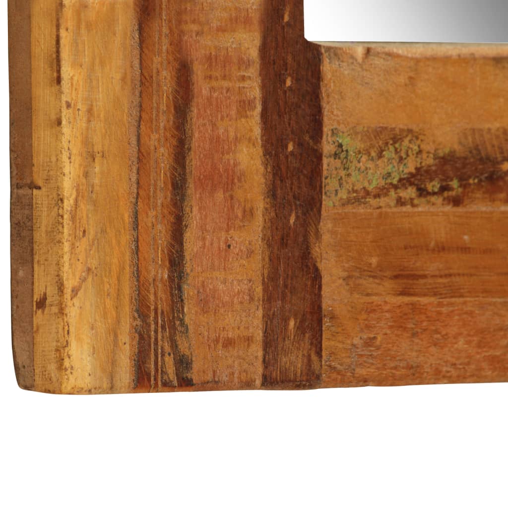 Specchio da Parete in Legno Massello di Recupero 60x60 cm - homemem39