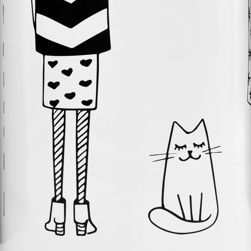Porta Ombrelli con Disegni di Ragazze in Acciaio Bianco - homemem39