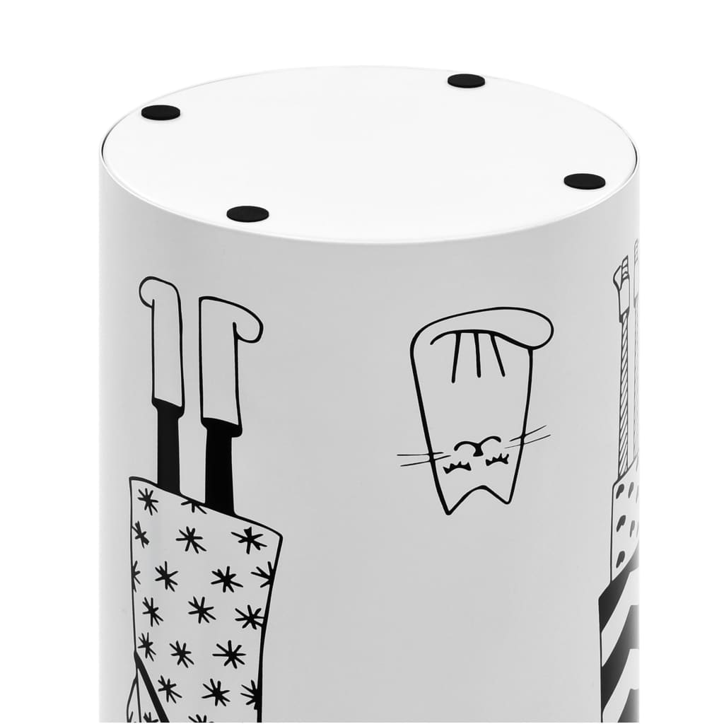 Porta Ombrelli con Disegni di Ragazze in Acciaio Bianco - homemem39