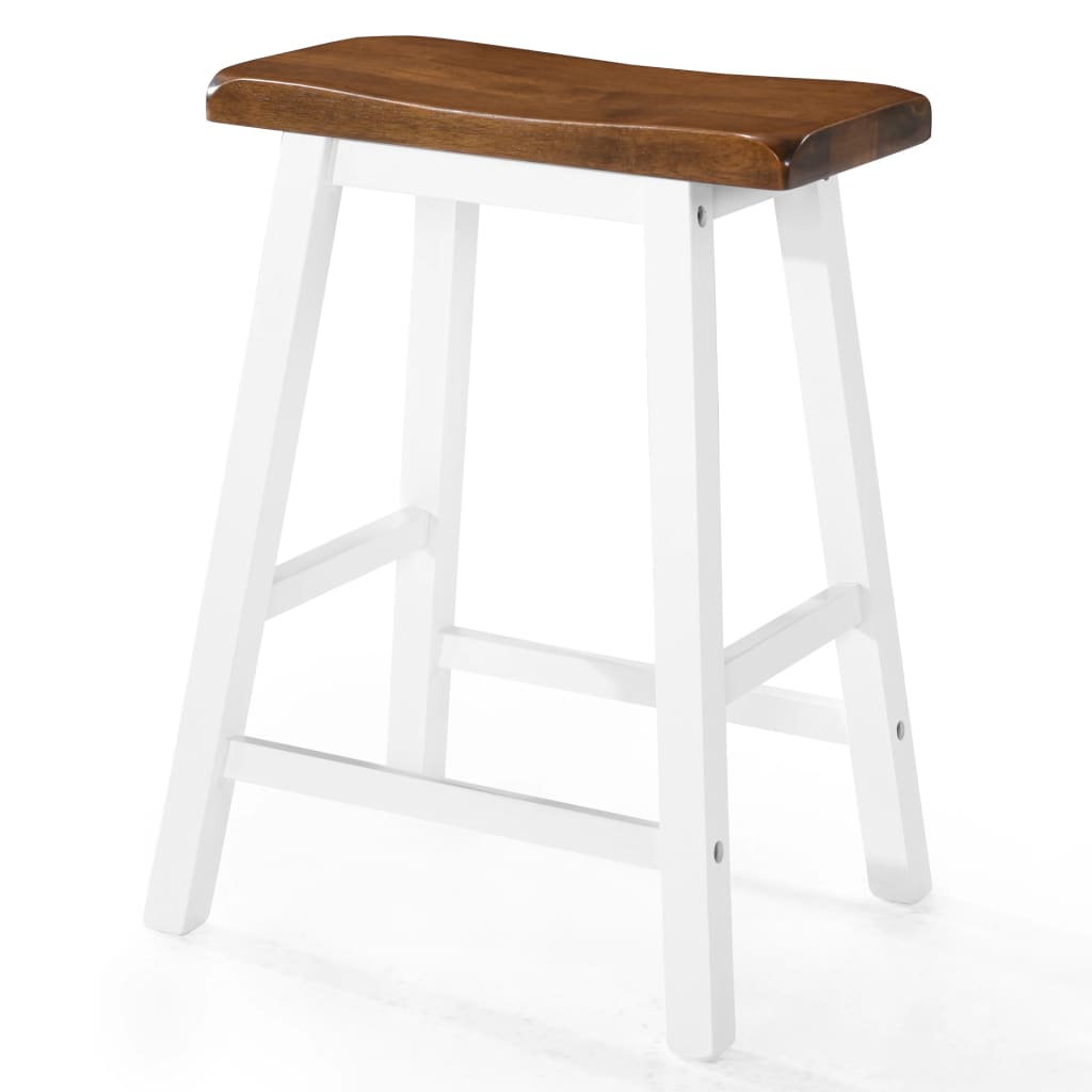 Set Tavolo da Bar e Sgabelli 5 pz in Legno Massello - homemem39