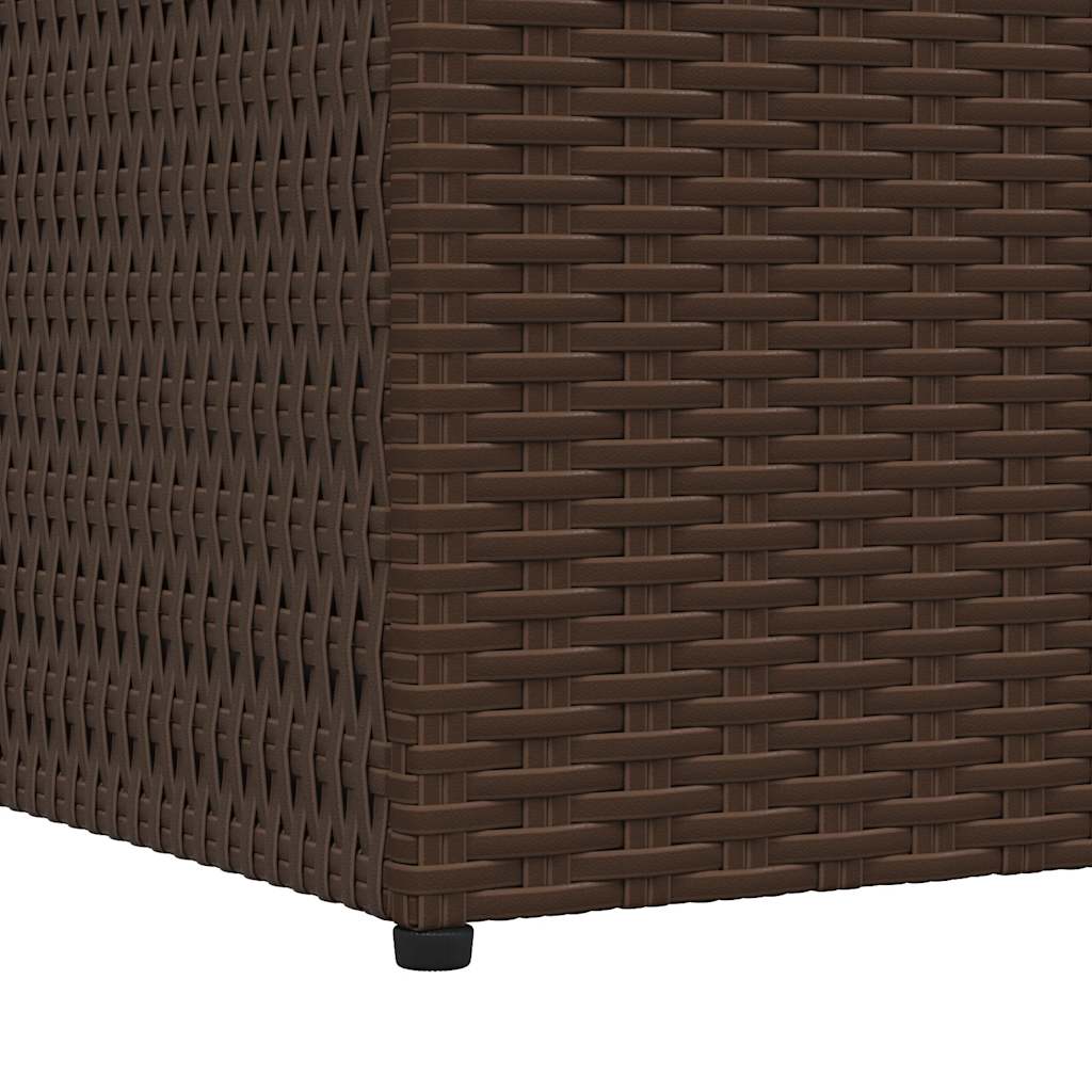 Baule da Giardino Marrone 150x100x100 cm in Polyrattan | homemem39