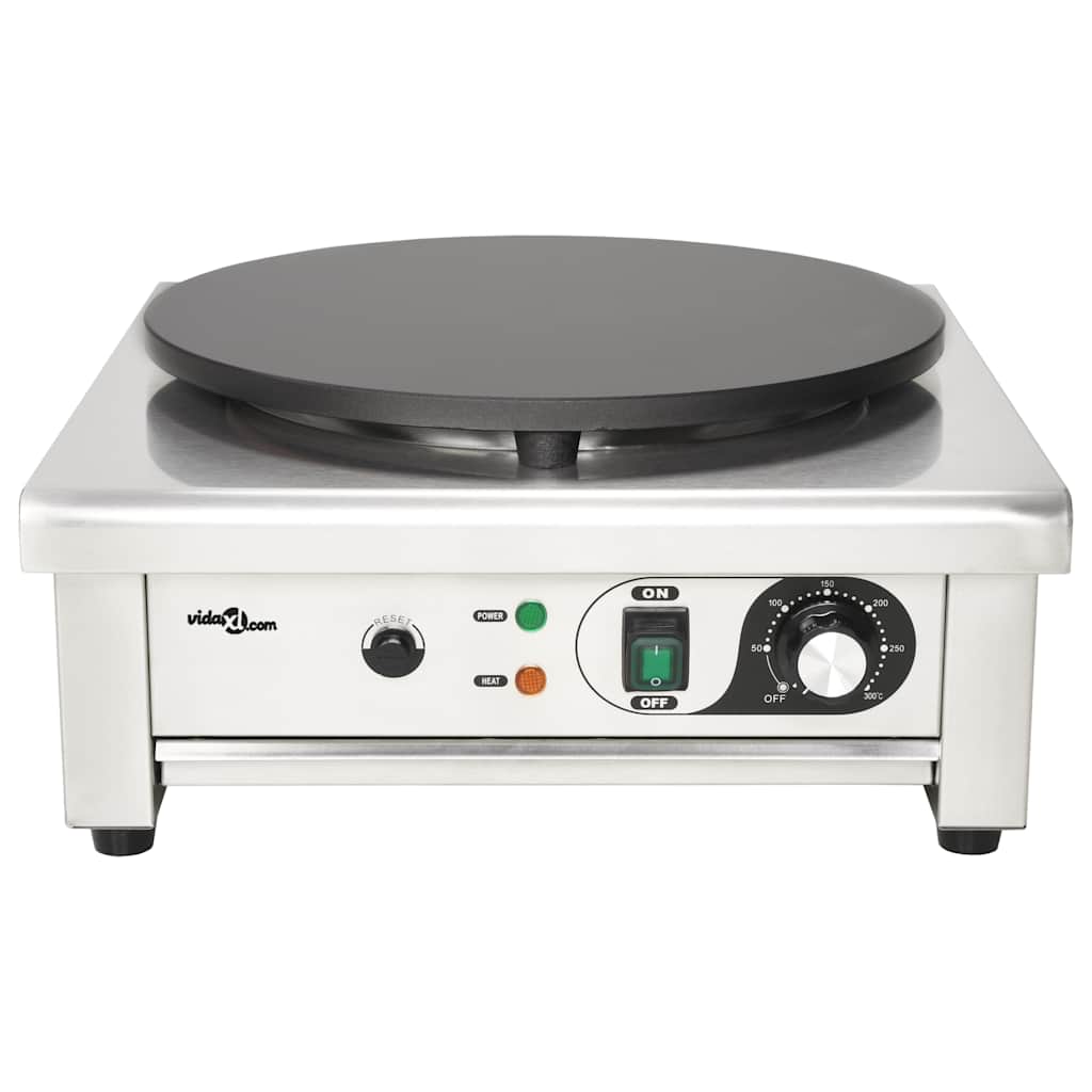 Piastra Elettrica per Crepes con Vassoio Estraibile 40 cm 3000 W - homemem39