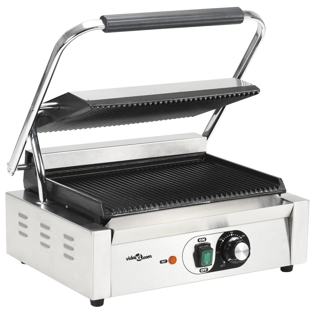 Griglia per Panini Scanalata 2200 W 43x30,5x20cm - homemem39