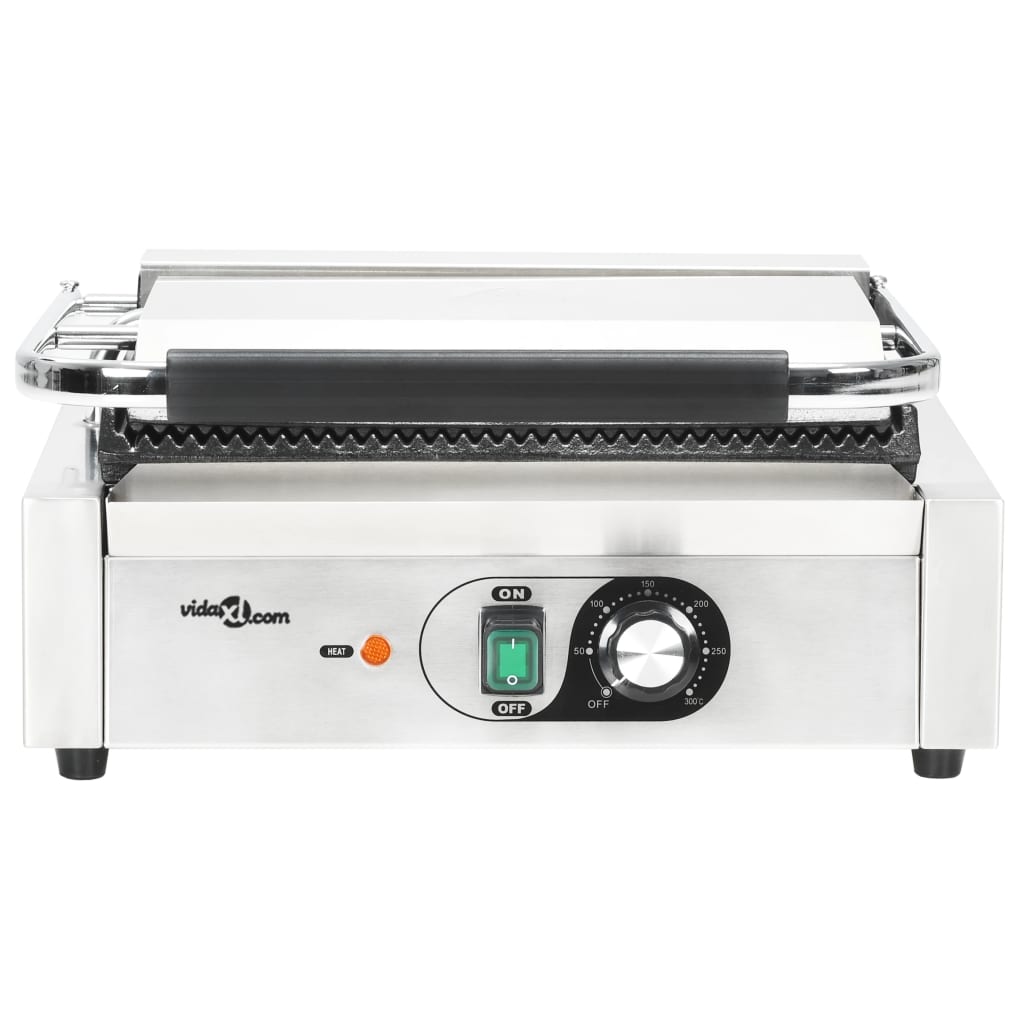 Griglia per Panini Scanalata 2200 W 43x30,5x20cm - homemem39