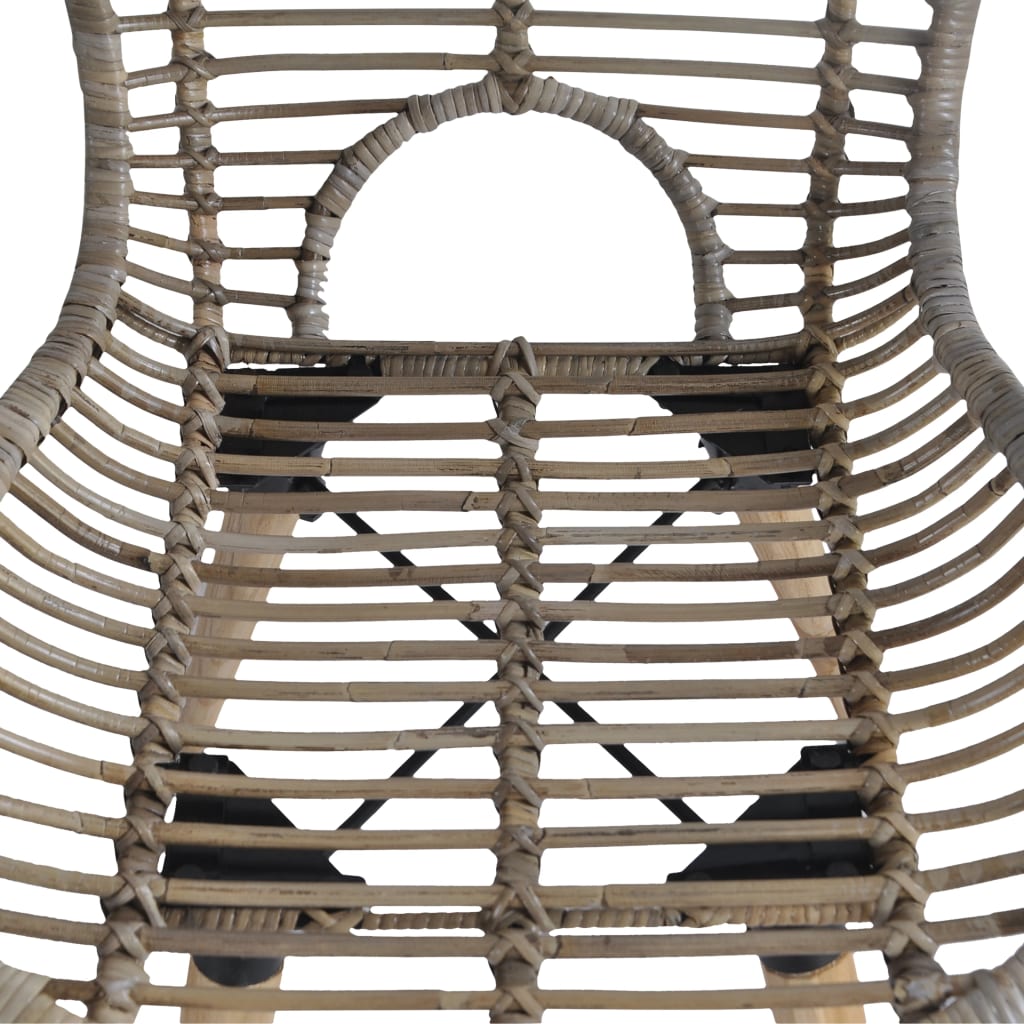 Sedie da Pranzo 2 pz Marroni in Rattan Naturale - homemem39